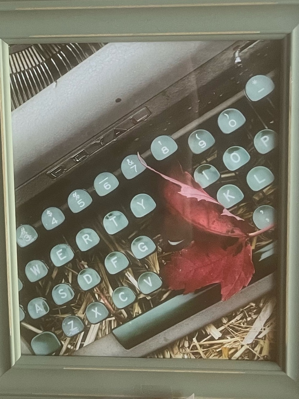 Original Photo Print with Classic Green Picture Frame by Skylar